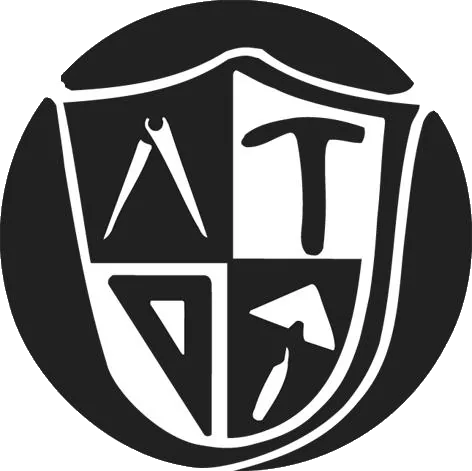 Logo der Bau-Innung mit Handwerkssymbolen